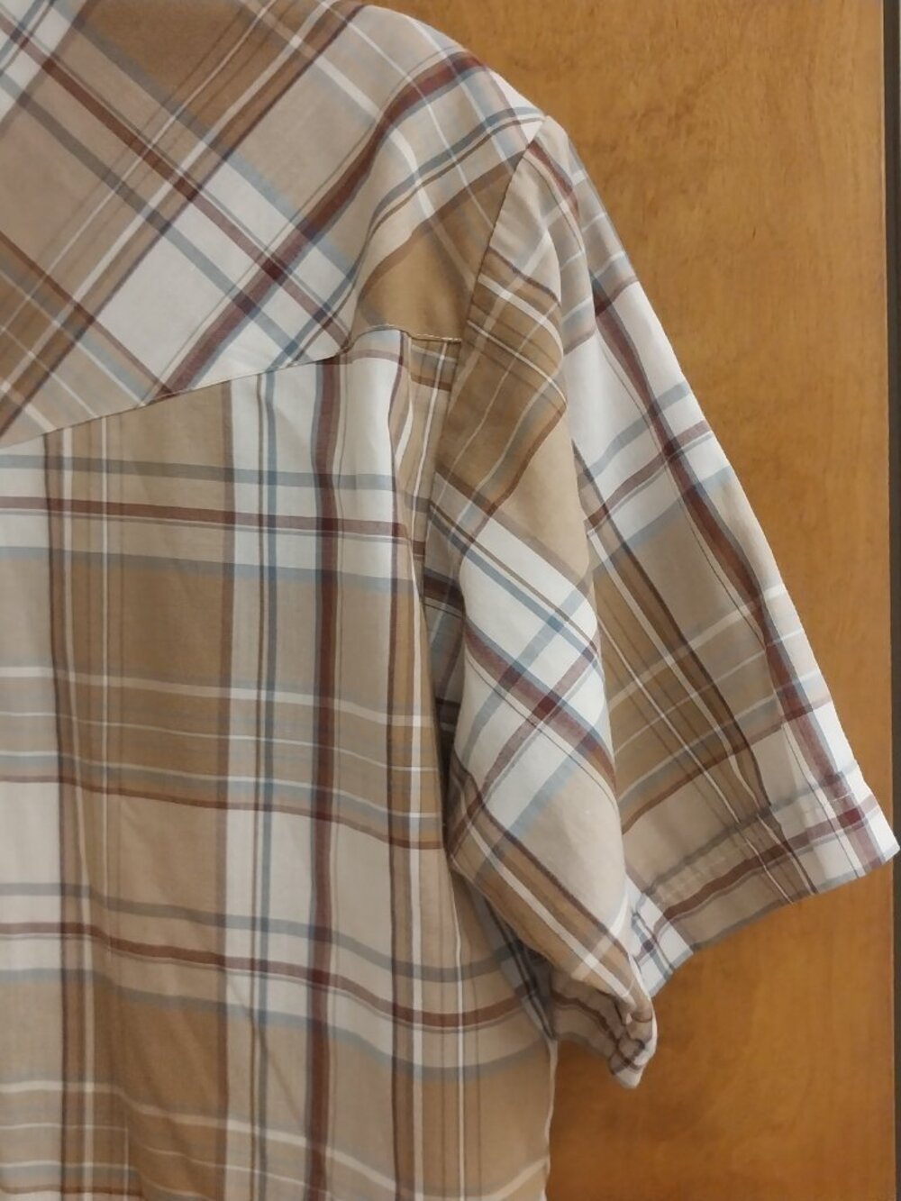PLAINS WESTERN WEAR PEARL SNAP PLAID SIZE M SHORT SLEEVE SHIRT - Picture 7 of 13